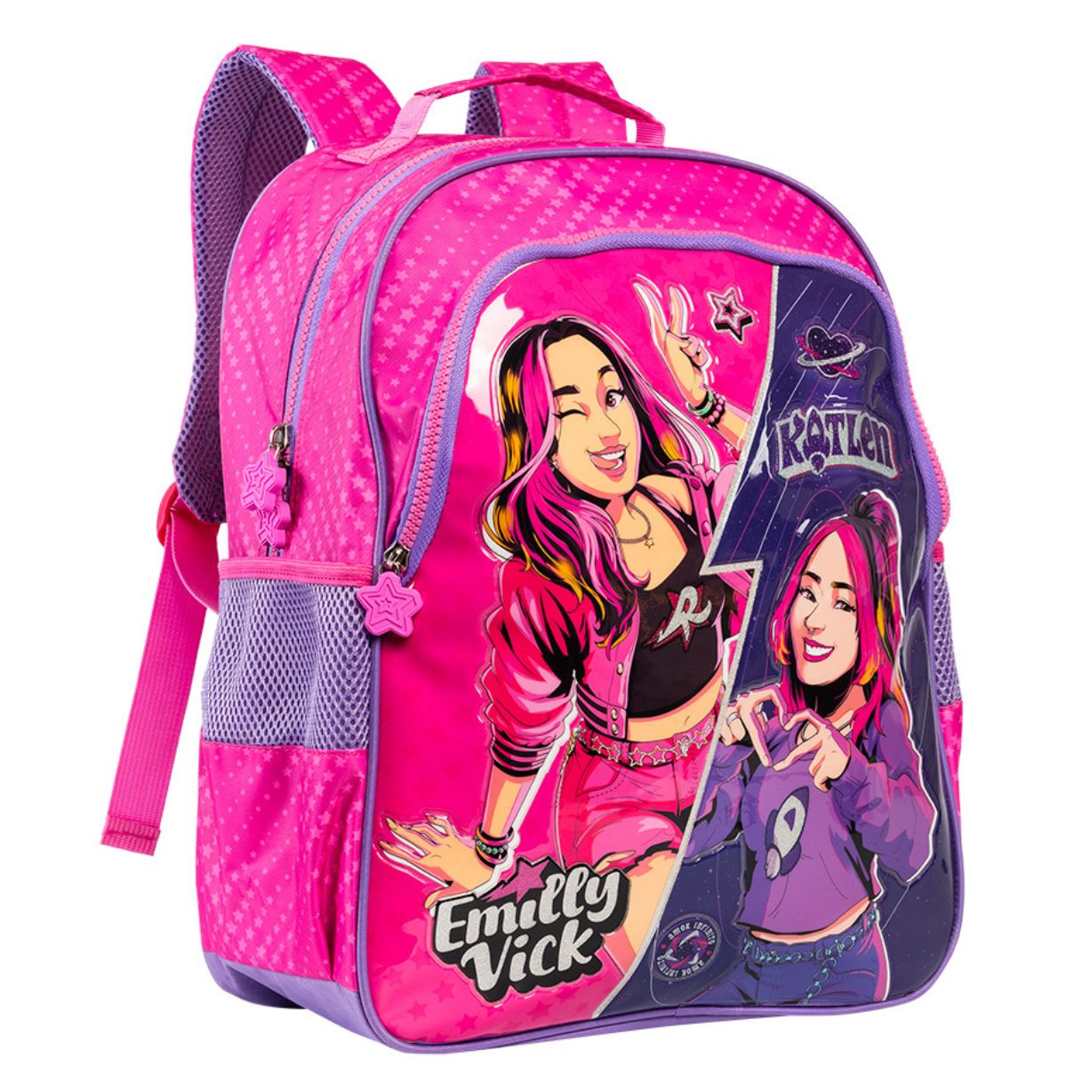 Mochila Emilly Vick dos Rosa Original 2026 Escolar Xeryus - 7 Artes ...
