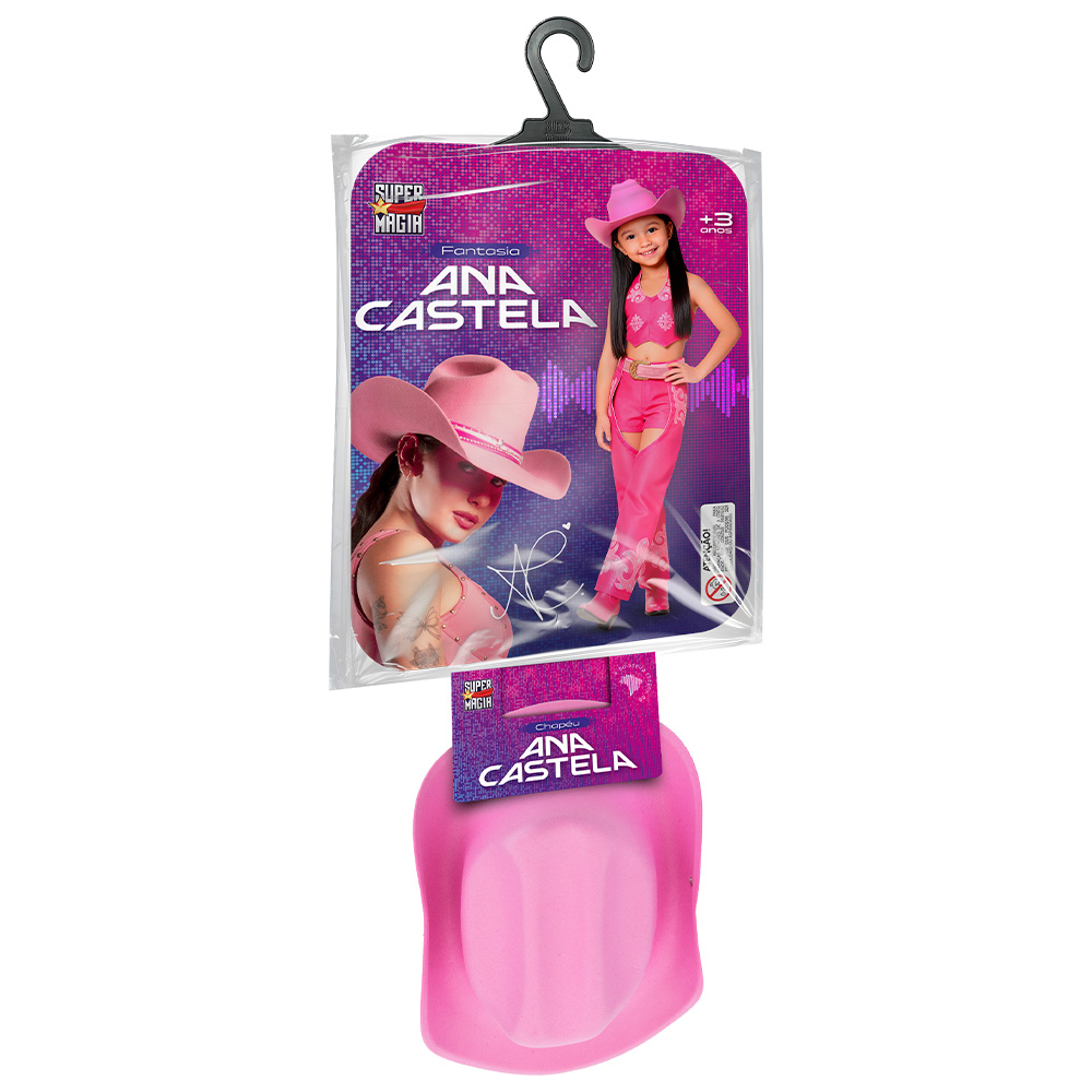 Fantasia Ana Castela Roupa Conj. completo c/ Chapéu Original - 7 Artes ...