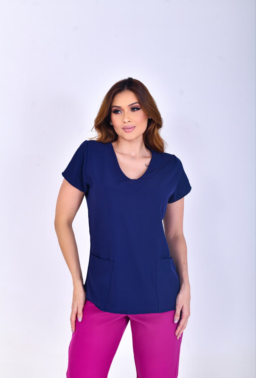 Scrub Feminino Batas Pijamas Cirúrgicos Cores lisas Fênix Tshirts