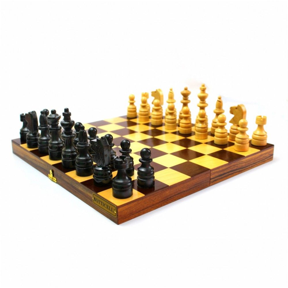 Tabuleiro para Jogo de Xadrez Offside com Estojo de Madeira