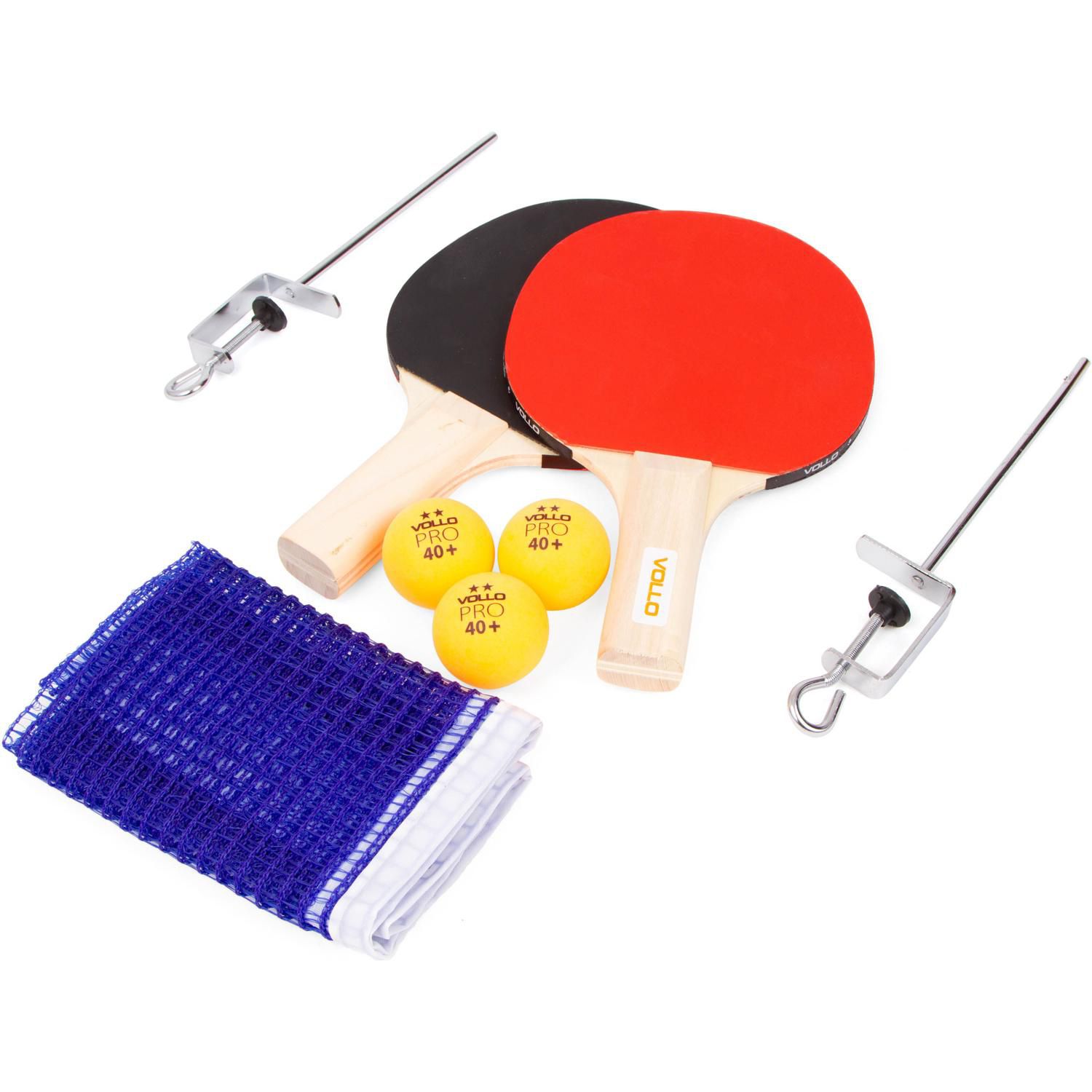 Kit Ping Pong 2 raquetes 3 bolinhas jogo de Tenis de Mesa Esporte