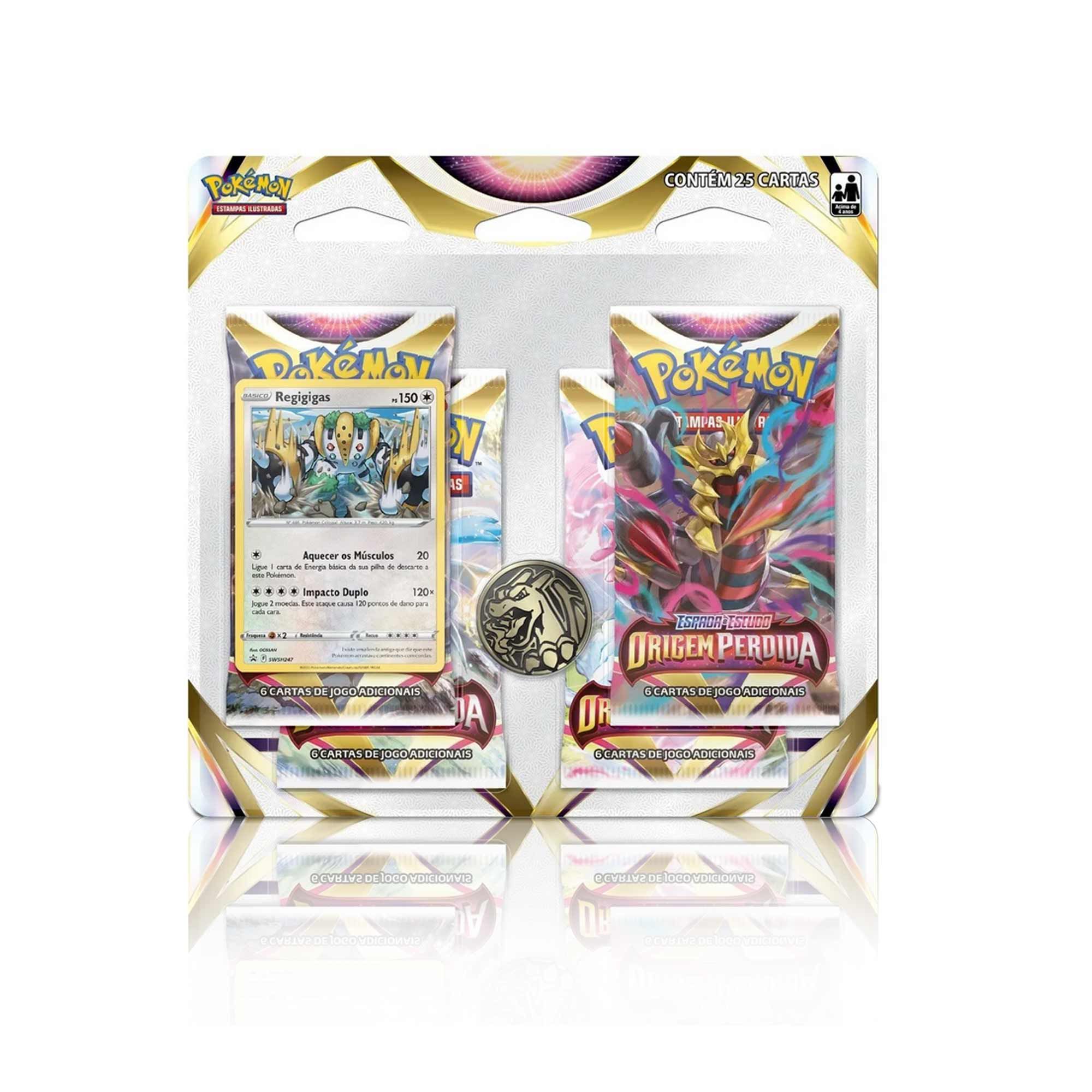 Blister Quadruplo Pokémon Regigigas Origem Perdida Tcg