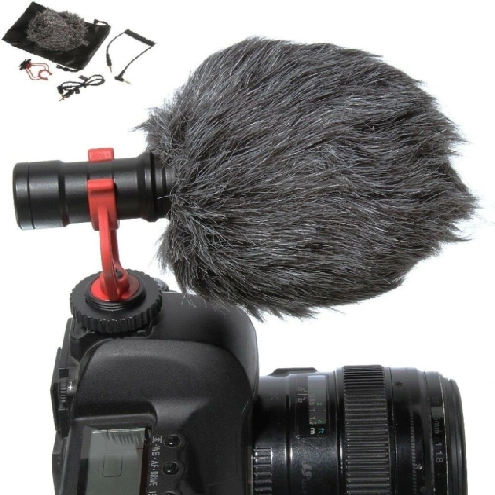 Microfone De Gravação De Vídeo p/ Câmera DSLR, Smartphone, etc - PRO ...