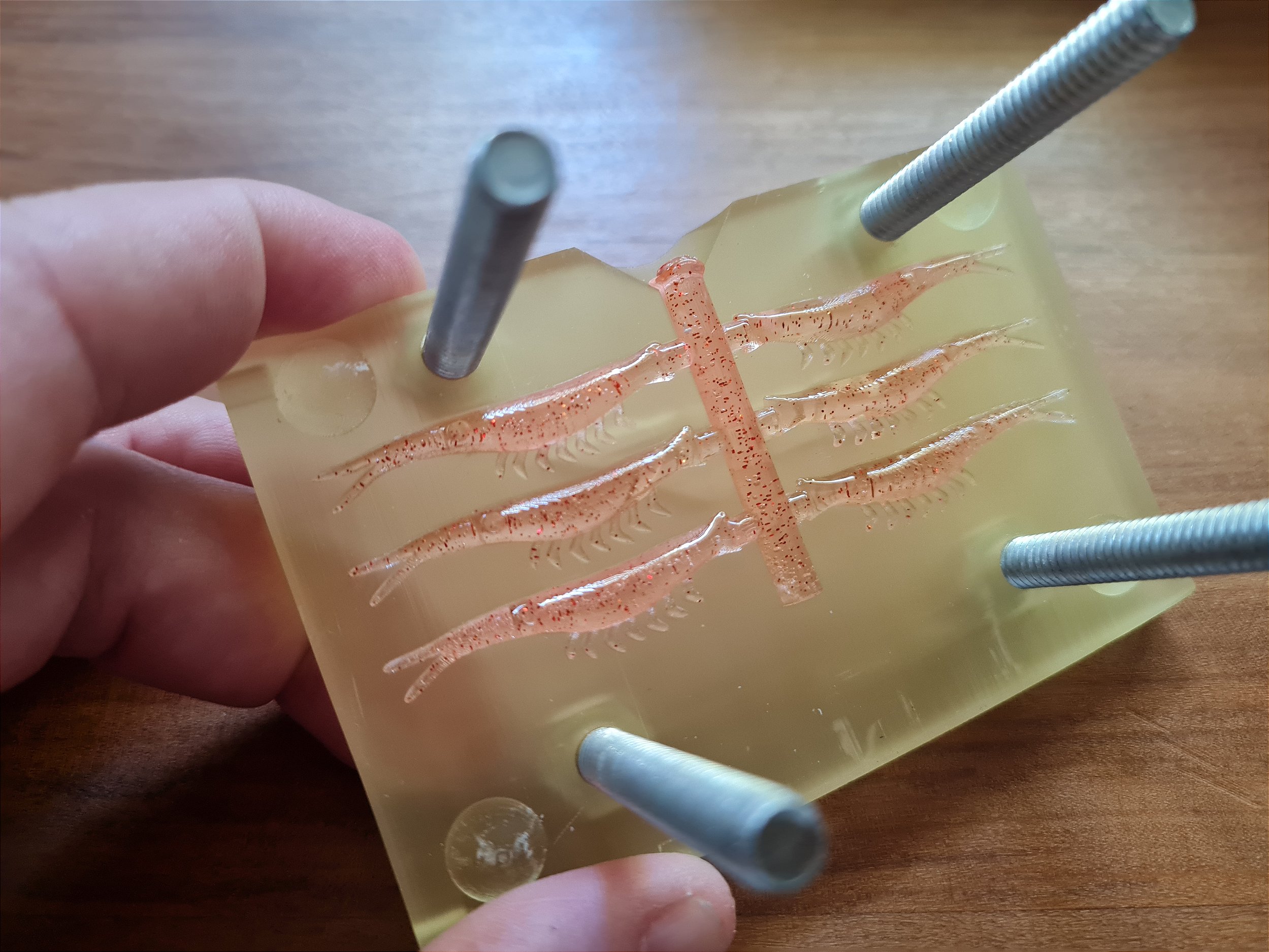 NEW 2 OZ. Jar HOT PINK High Temp Glitter .030 Hex Fishing - Foto 2