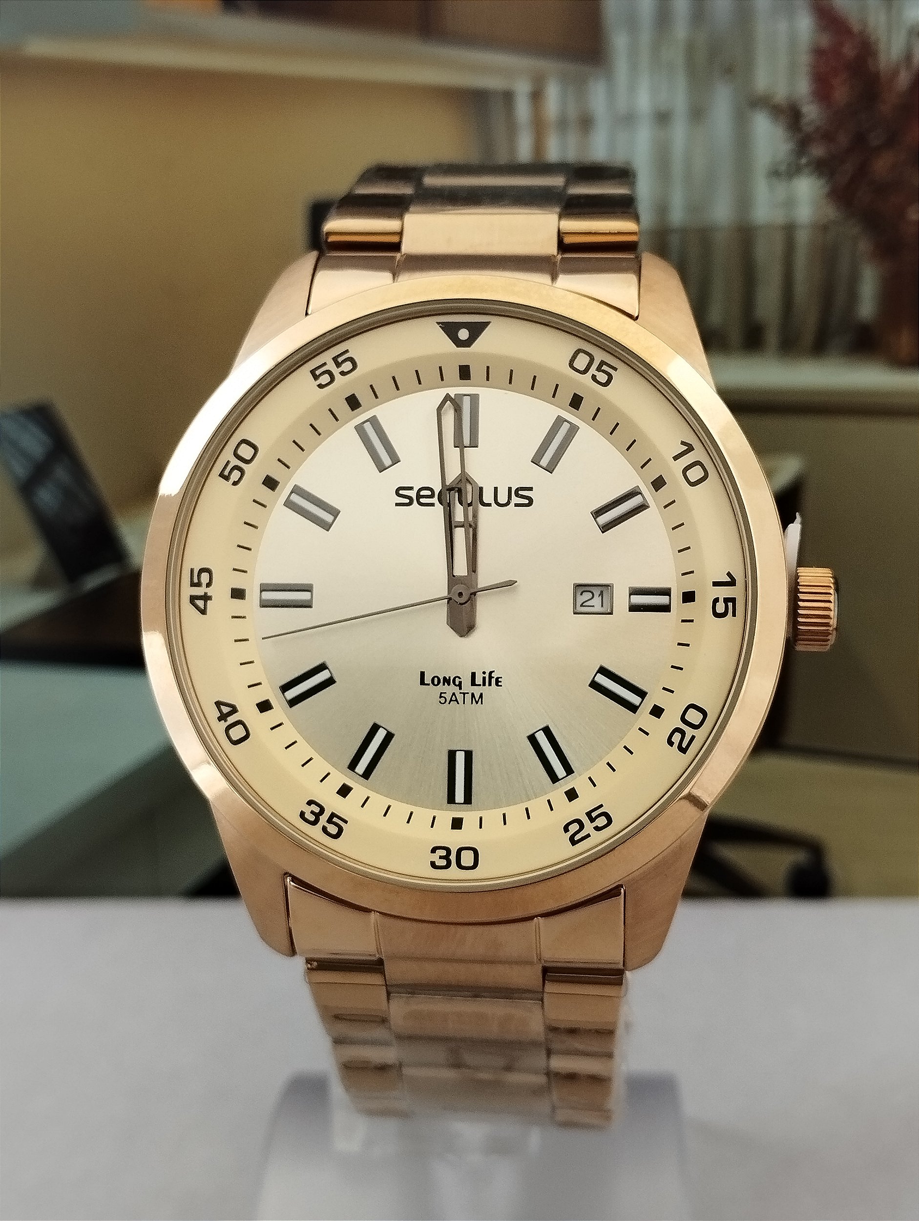 Relógio Seculus Masculino Long Life 20786GPSVDA2 - RELOGIOS M6