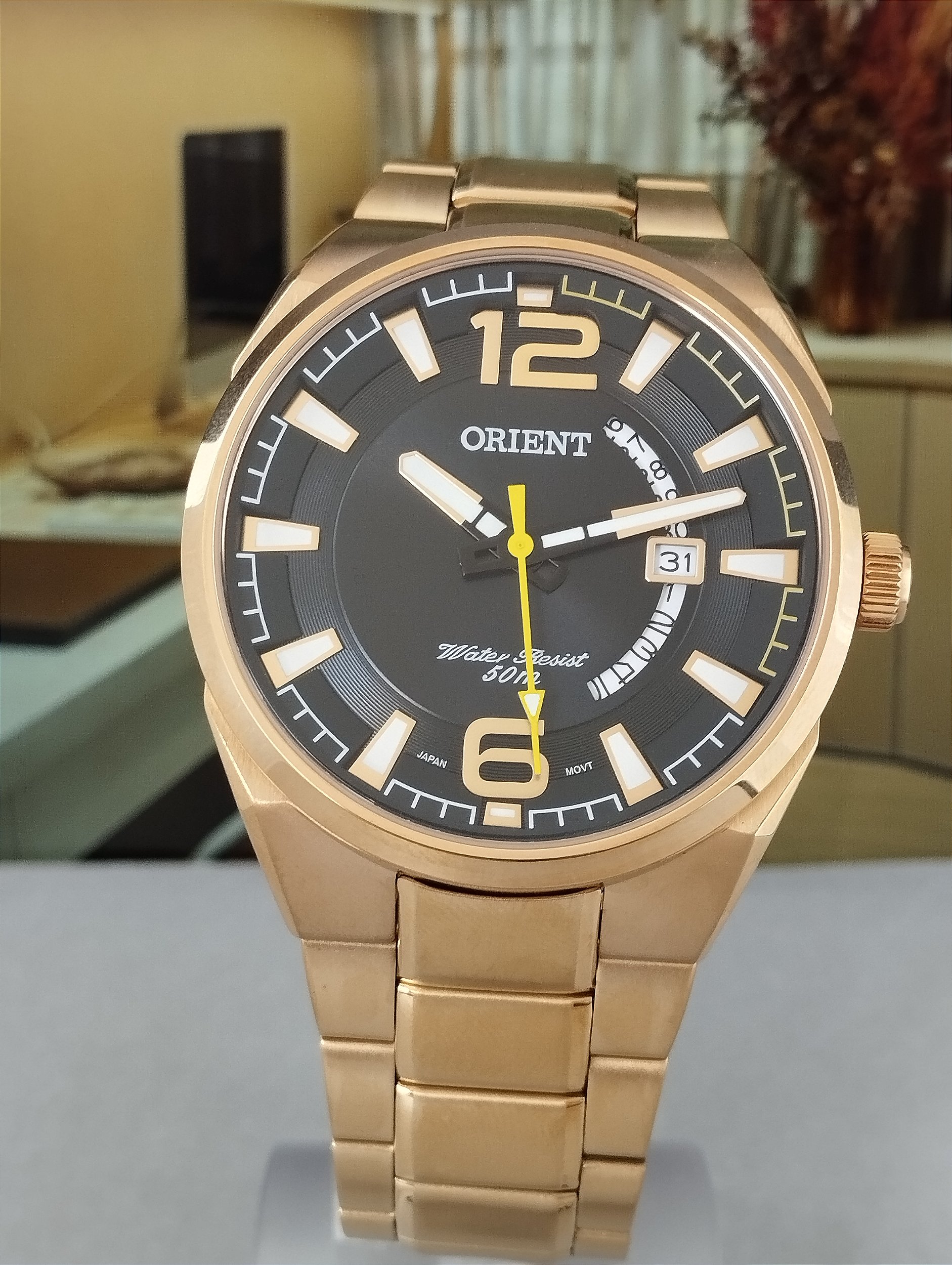 Relógio Orient Masculino Analógico Dourado MGSS1159 P2KX - RELOGIOS M6