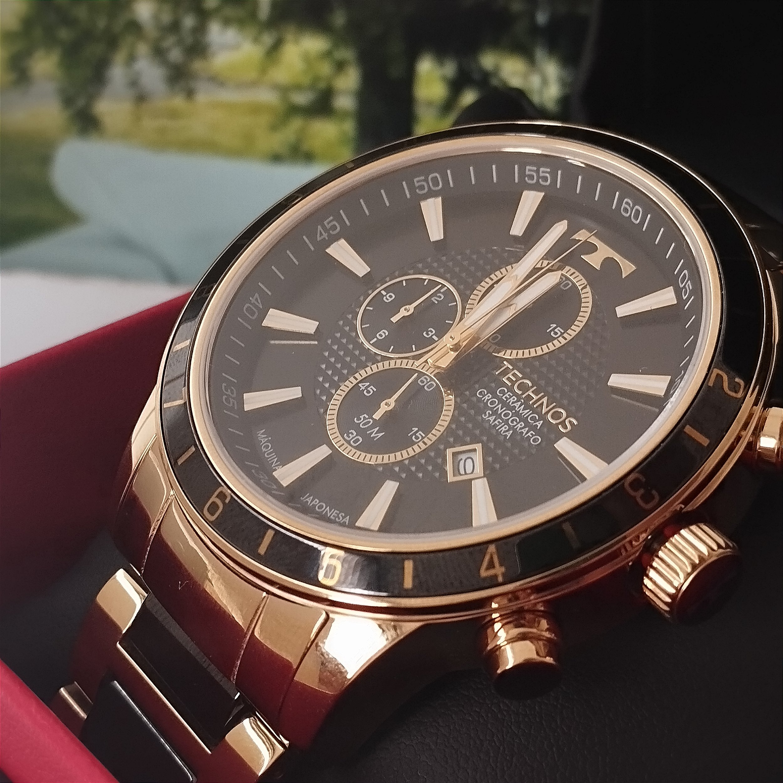 Relogio Technos masculino dourado OS1ABX/1P - RELOGIOS M6