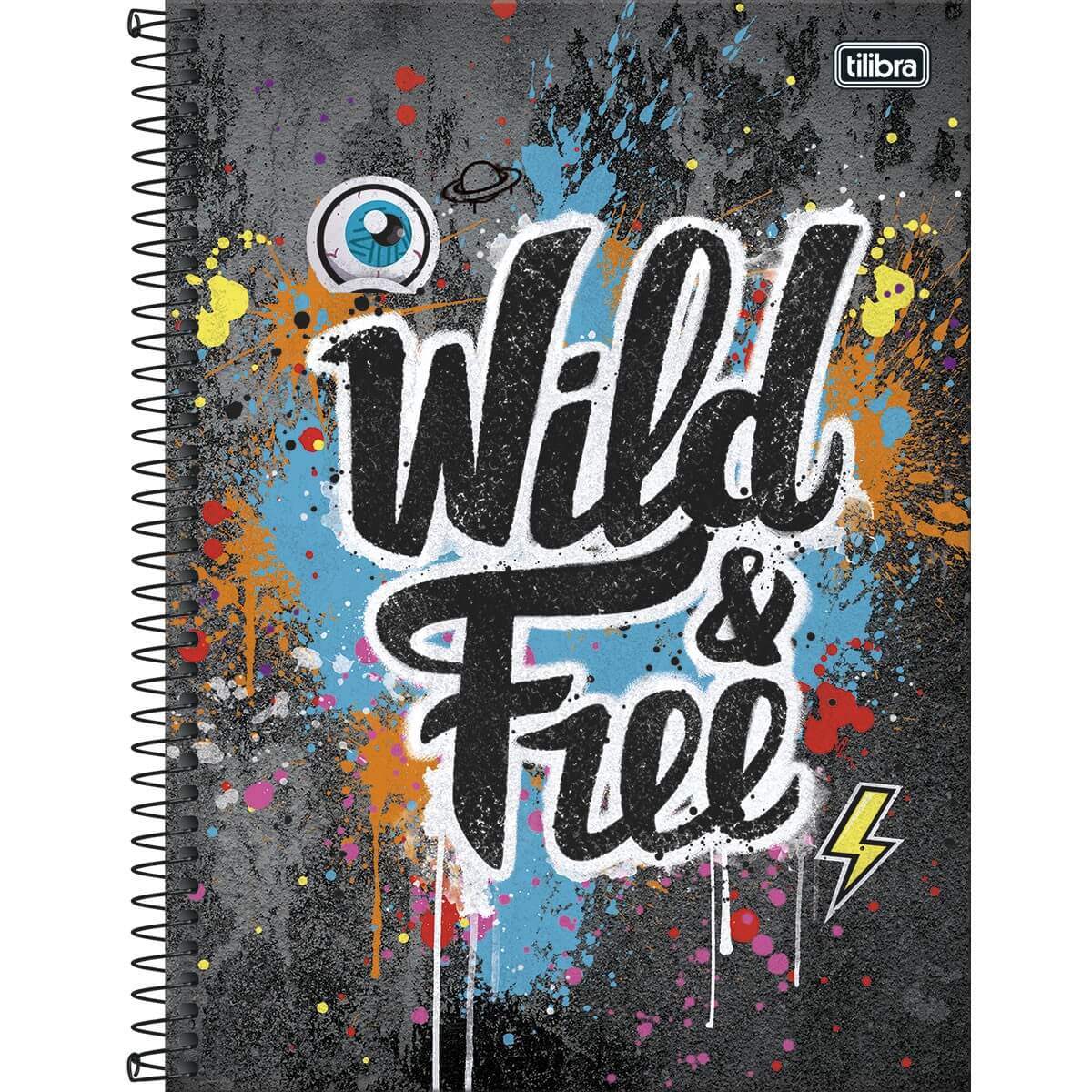 Caderno Espiral Pequeno Free Fire 80 Folhas Tilibra