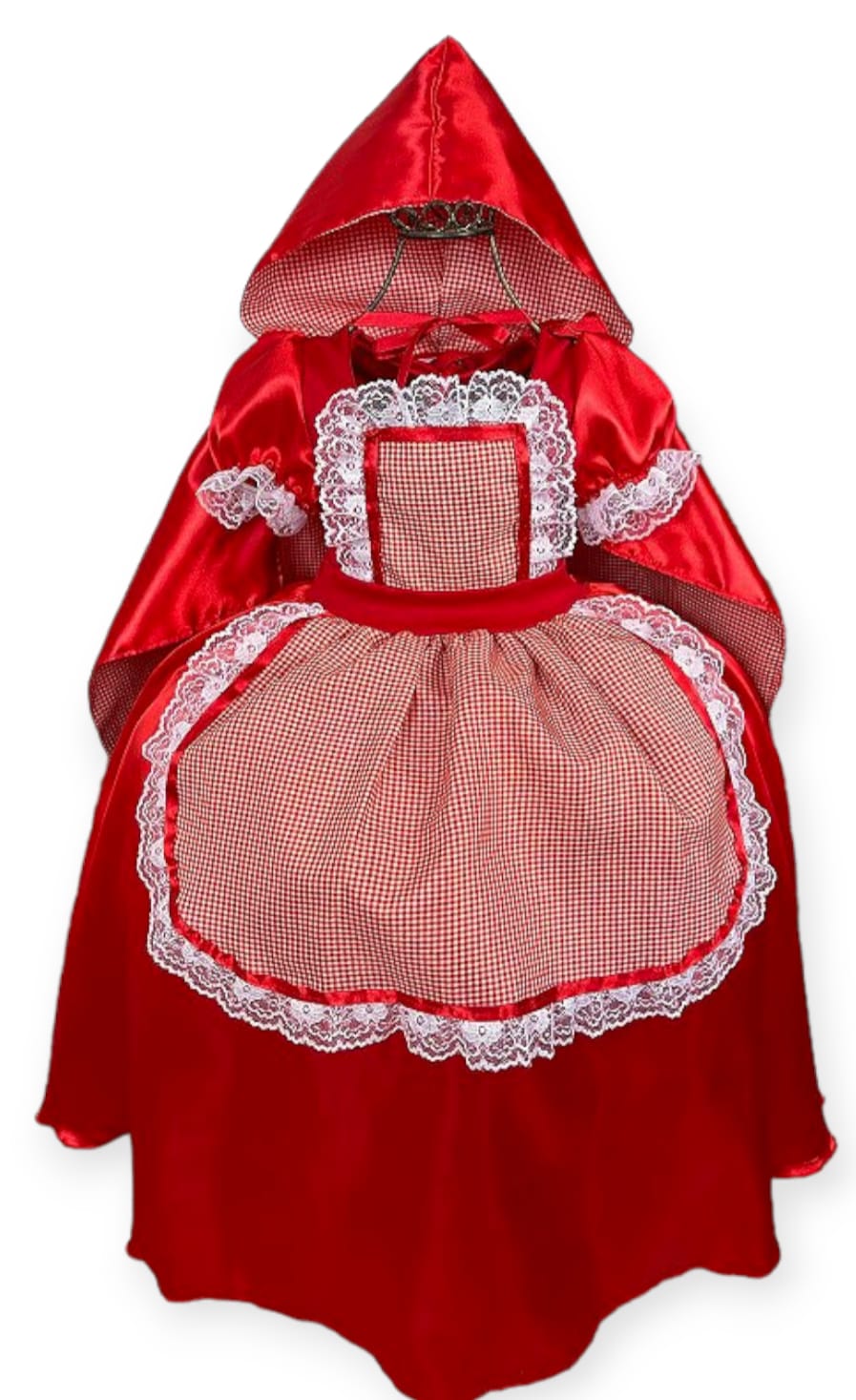 Roupinha de Boneca - Vestido de Chapelzinho Vermelho