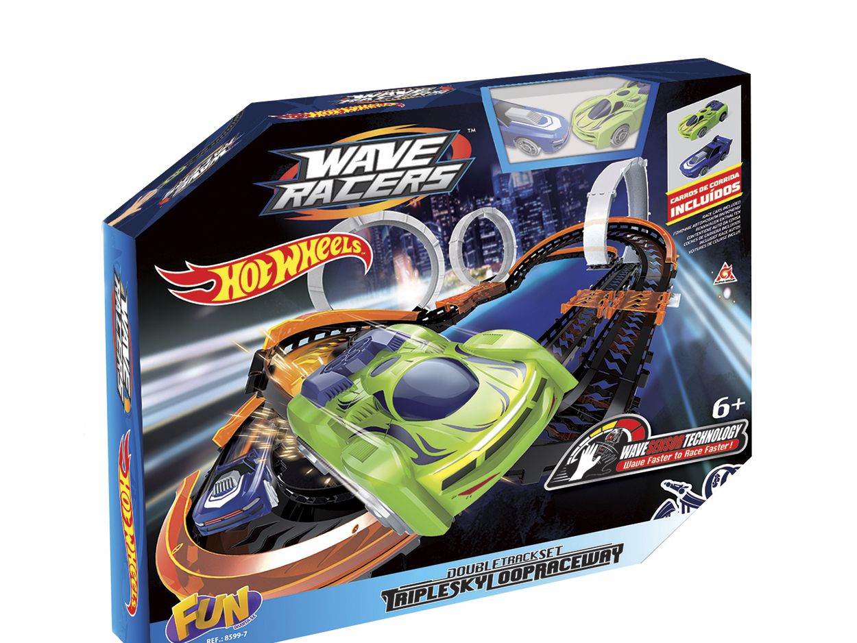 Carrinho Controle Remoto Turbo Tumbling Hot Wheels - Azul - Zaza Toys