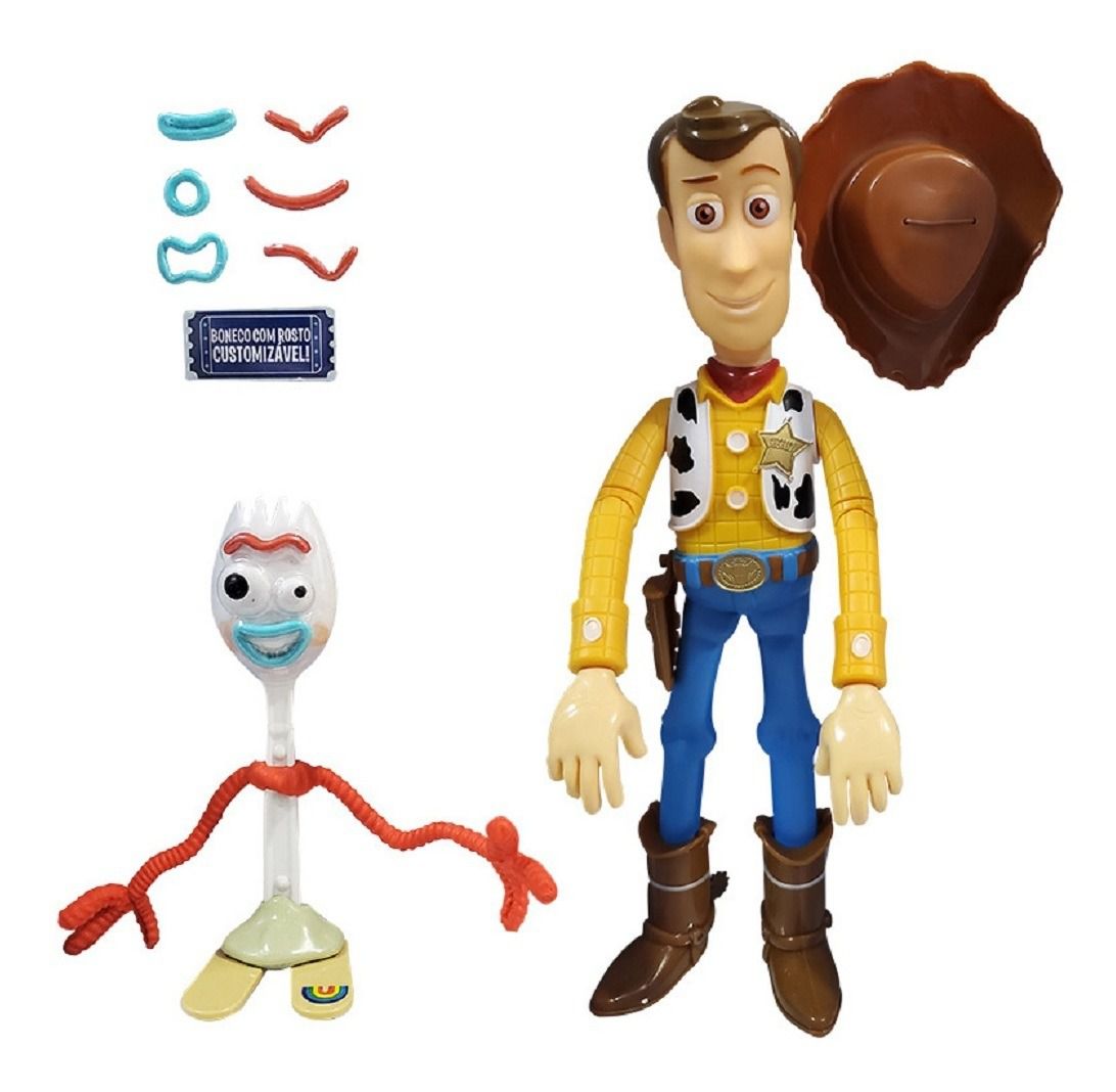 Toy Story 4 - kit 5 bonecos + acessórios