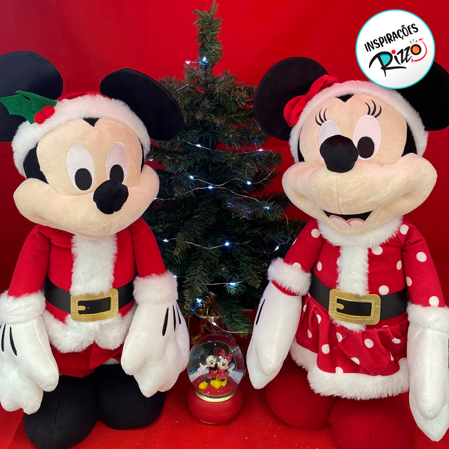 Enfeite de Natal - Mickey com Roupa de Papai Noel - 79cm - 1 unidade ...