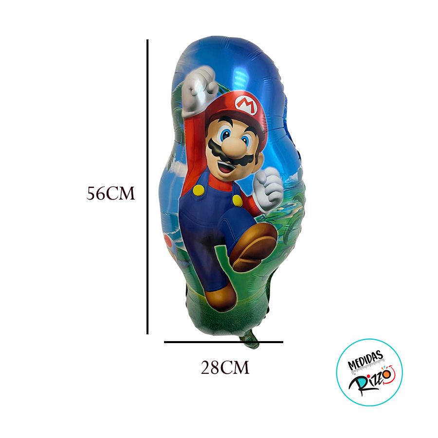 Balão de Festa Microfoil 56cm - Mario - 1 unidade - Rizzo - Rizzo Balões