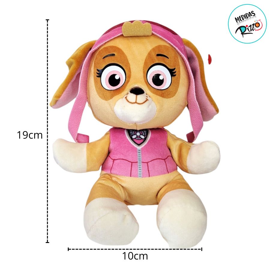 Pelúcia Skye - Patrulha Canina - 19cm - 1 unidade - Rizzo - Rizzo Balões