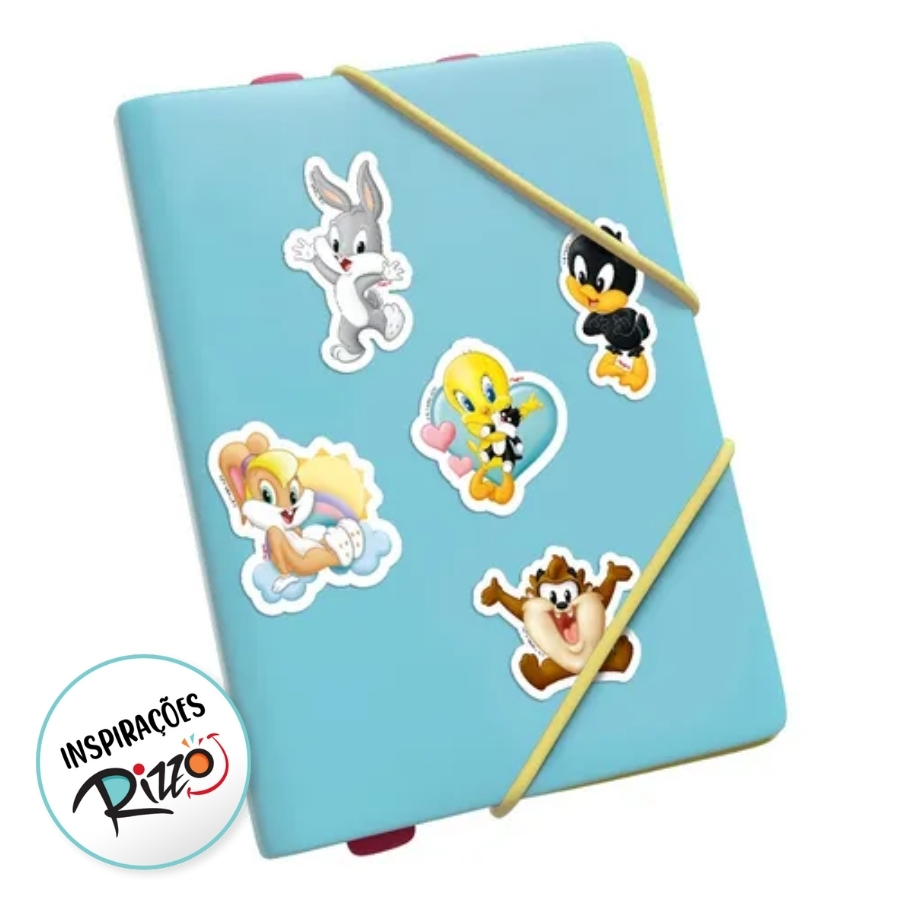 Adesivo Decorativo - Looney Tunes Baby - 12 unidades - Rizzo - Rizzo Balões