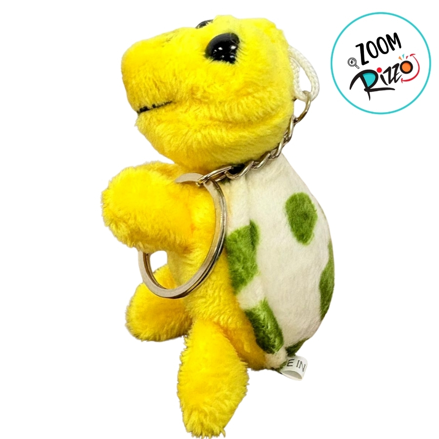 Chaveiro de Pelúcia Tartaruga - Amarelo - 5x8x4cm - 1 unidade - Rizzo ...