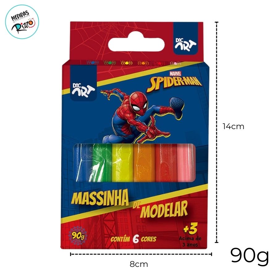 Massinha de Modelar - Homem Aranha - 6 Cores - Disney Original - 1 ...
