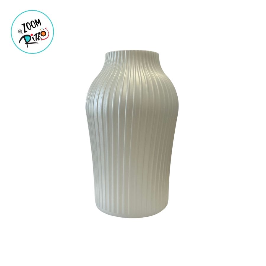 Vaso Decorativo - Romano - Branco Perolado - 18cm - 1 unidade - Rizzo ...