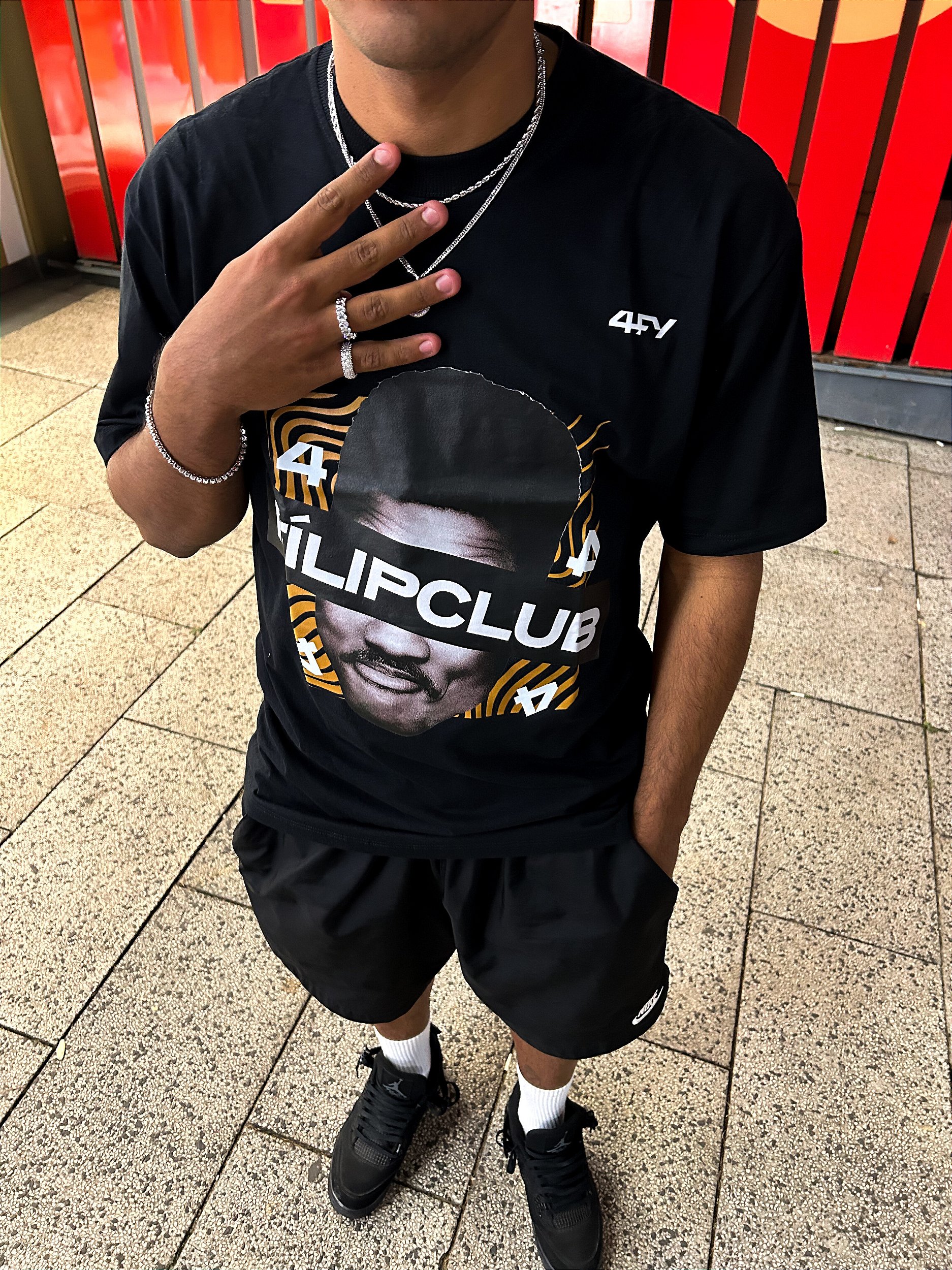 FABIANE PHILIPPE Tシャツ 38 Camiseta Fílip Club Will - Preta - Filip Joias
