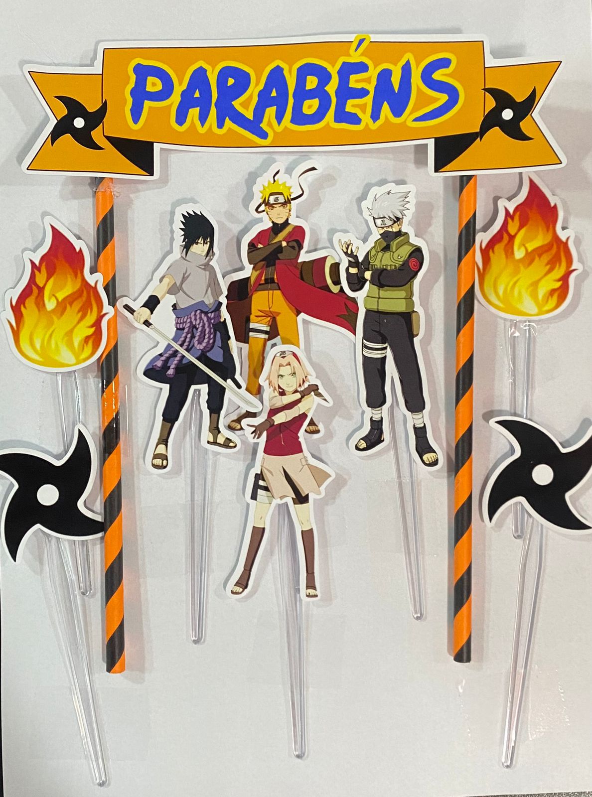 Topo De Bolo Naruto Personalizado