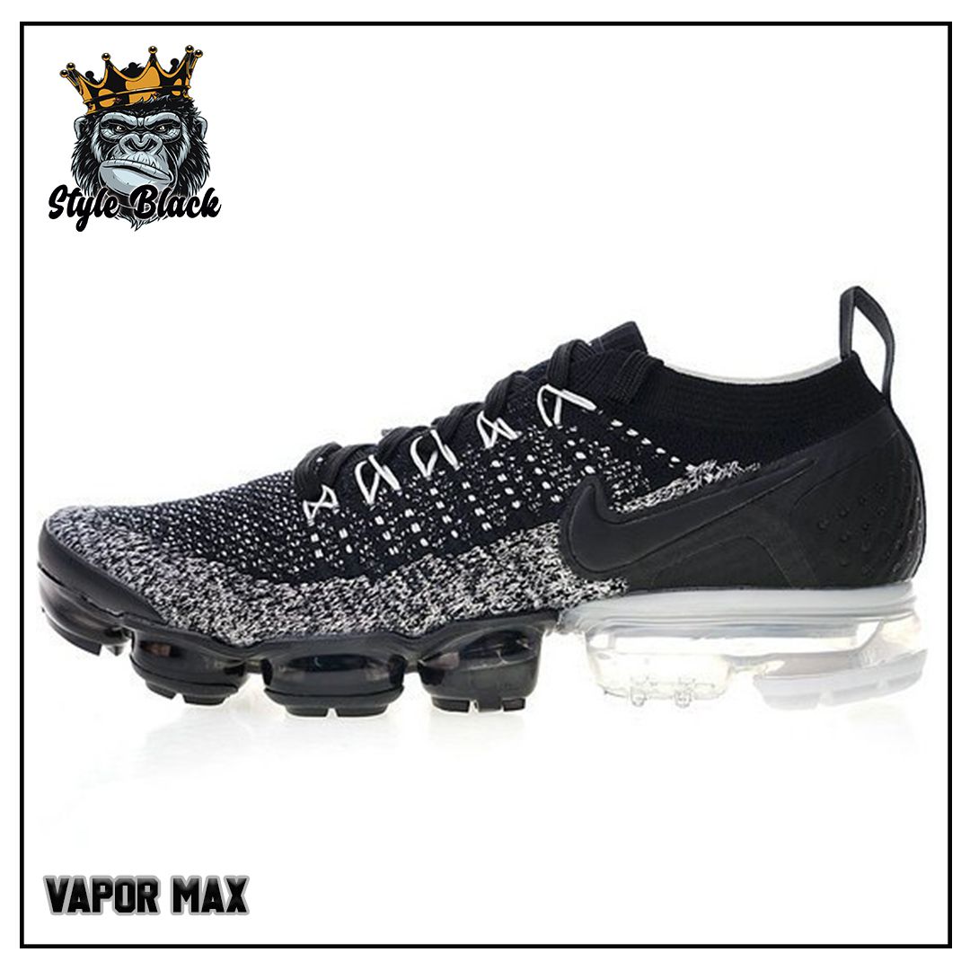 Vapor max discount cinza e preto