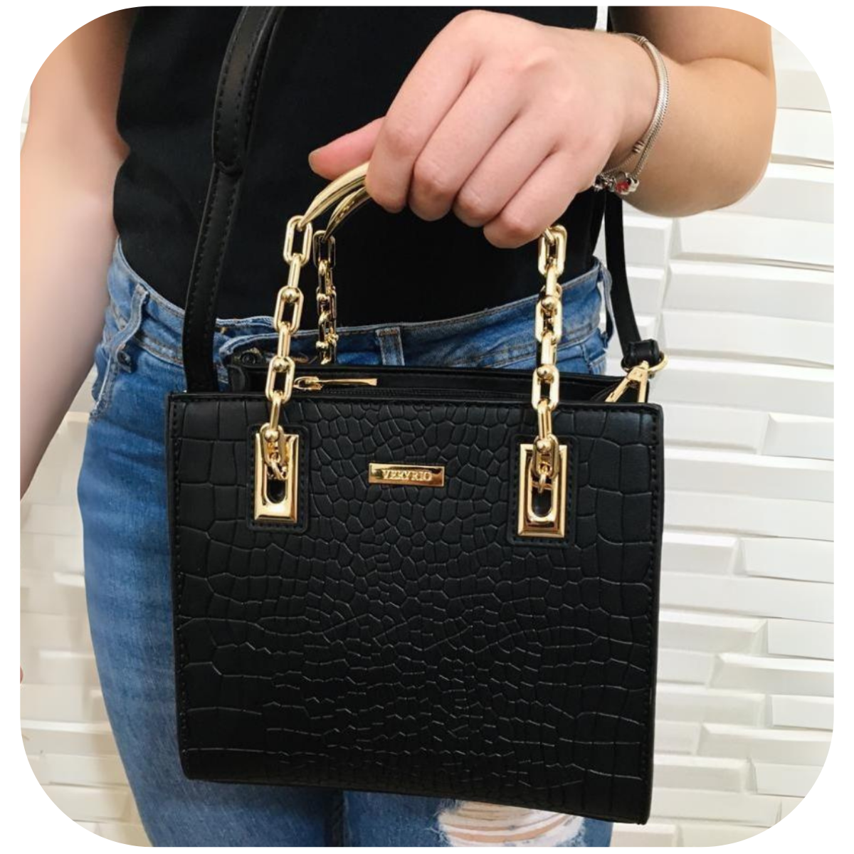 Bolsa de Festa Casamento Formatura Balada Luxo VR2704 Preta | Florença ...