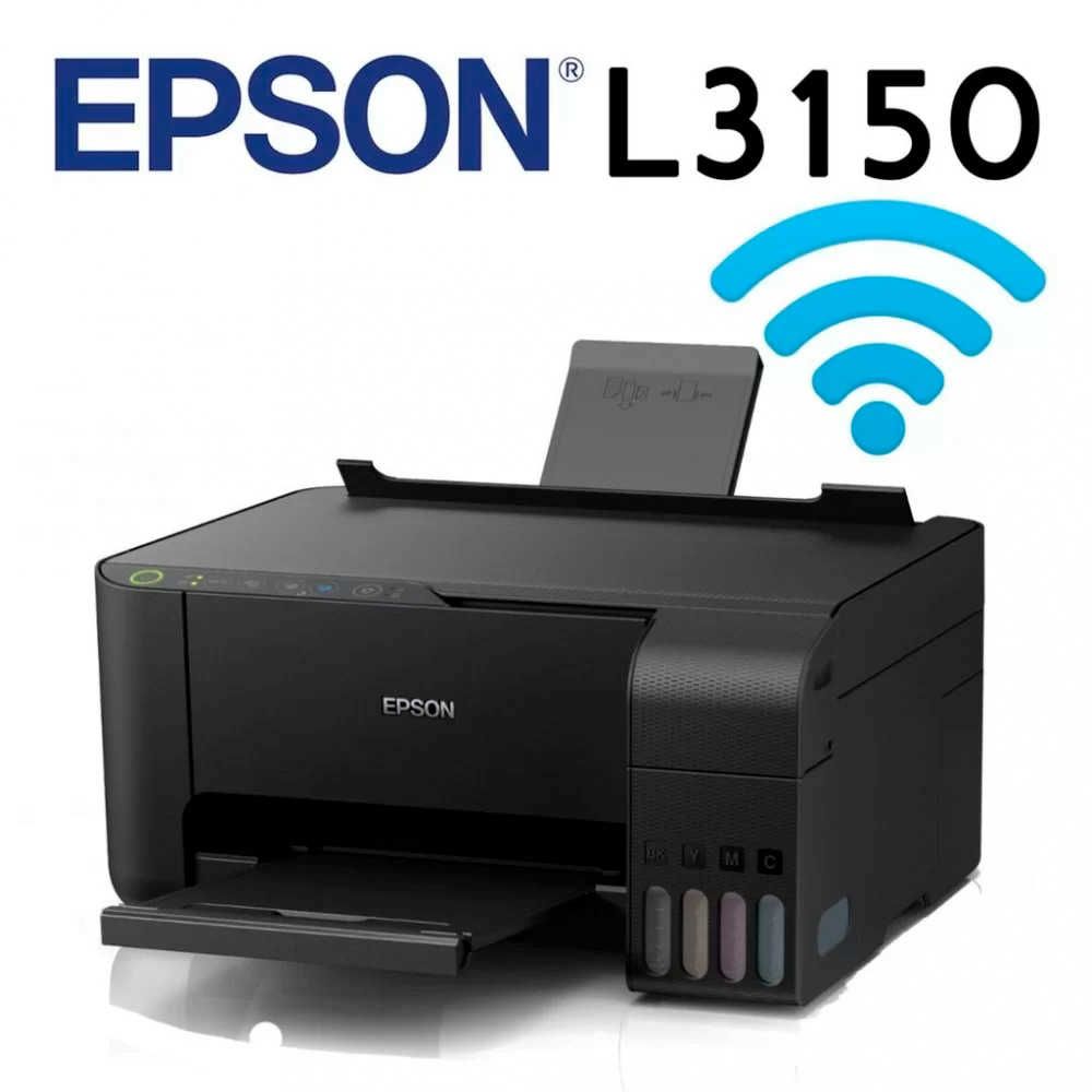 Multifuncional Epson L3150 Tanque de Tinta Ecotank Wireless com jato d - BW  Printer - Toners e Cartuchos