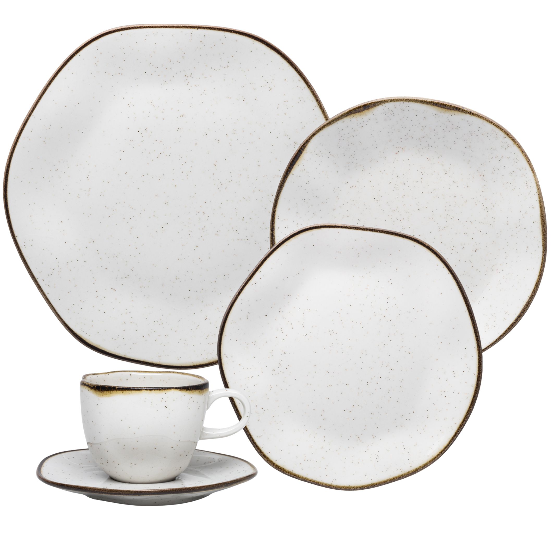 Aparelho de Jantar/Chá 30 Peças - Coup Serene – Porcelouças - Porcelouças -  Especializada Oxford