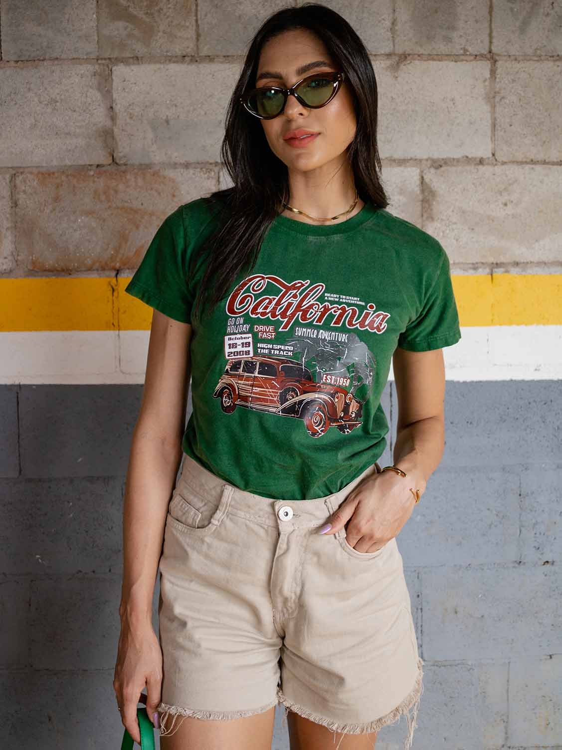 T-SHIRT LISA SEM ESTAMPA - VERDE MILITAR, Atacado Tshirt