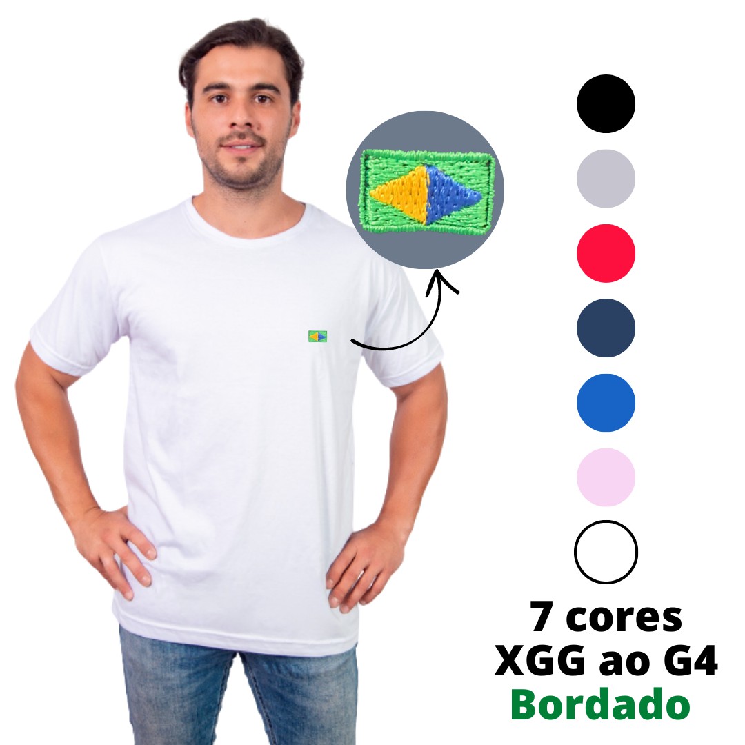 Camiseta Bordada RB EXTRA 100% Algodão PREMIUM #Progressivo - Republic  Brasil