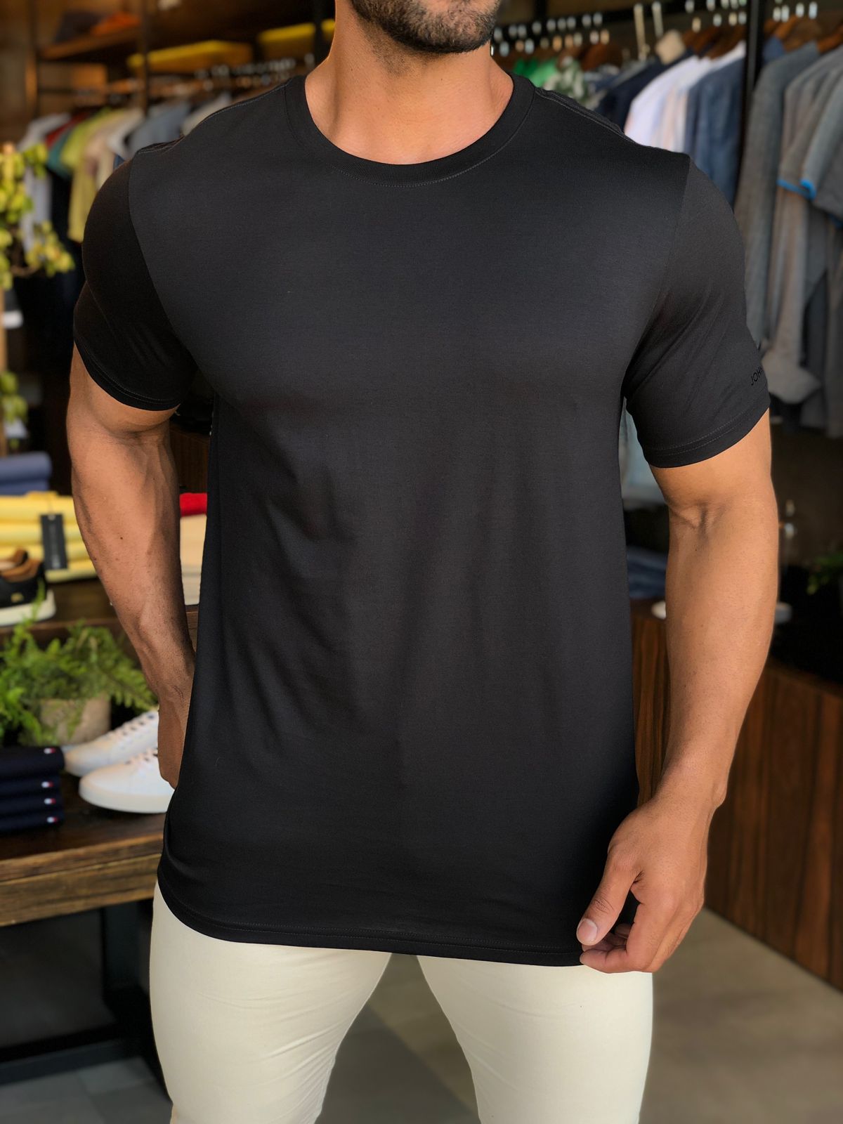 Camiseta John John Basic Cinza - Compre Agora