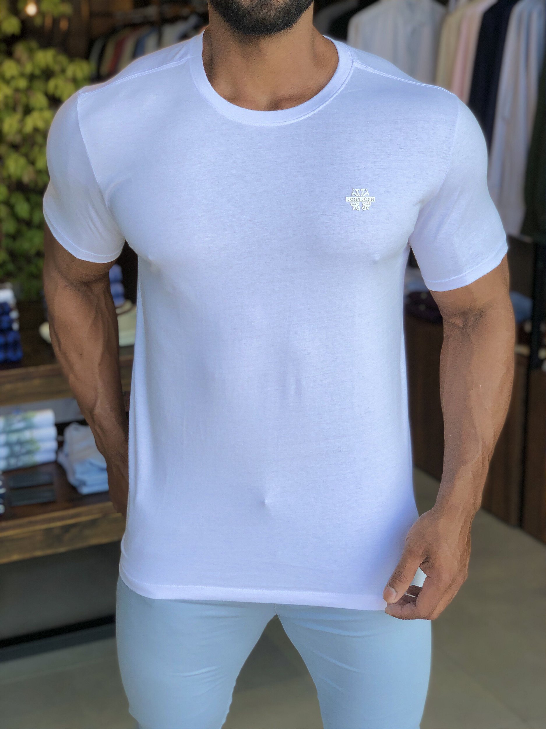 T-shirt Masculina Rg Heaven Transfer - John John - Branco - Oqvestir