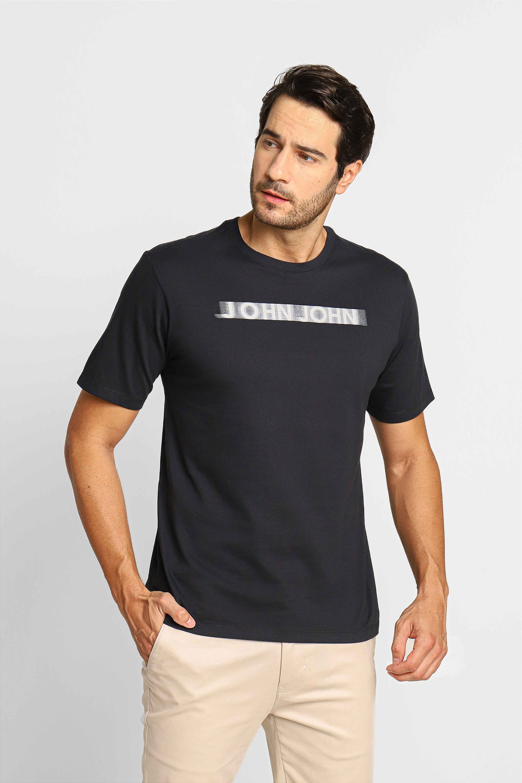 CAMISETA JOHN JOHN RUSTY PRETA - HENRI STORE MULTIMARCAS