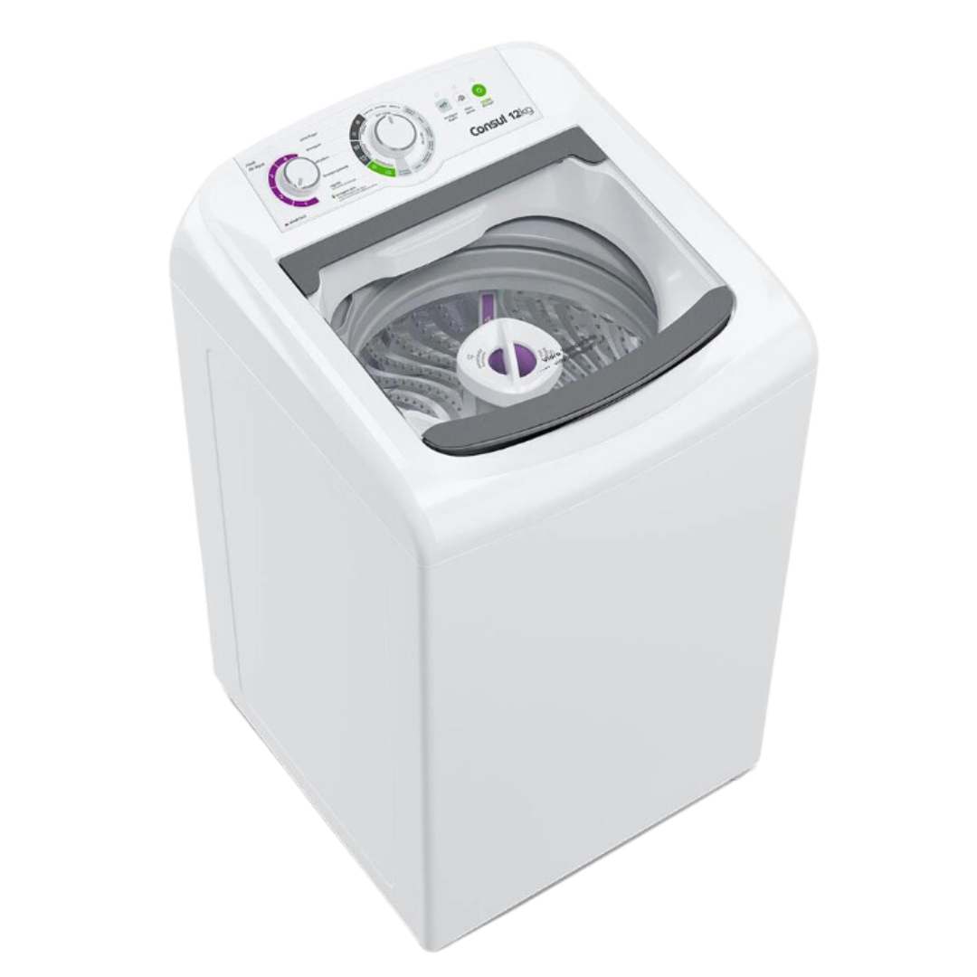 Máquina de lavar 12KG CWH12AB Branca - Consul - ATACADÃO DOS ELETROS