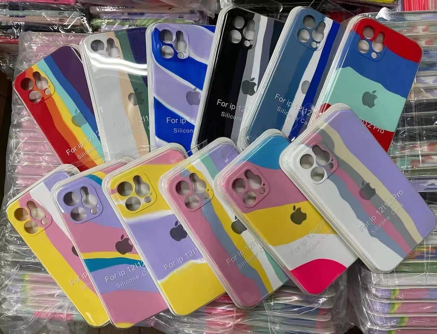 CAPA CASE IPHONE 12 PRO MAX COLORIDO NO ATACADO - Distribuidora Importline  - Mais barato que São Paulo