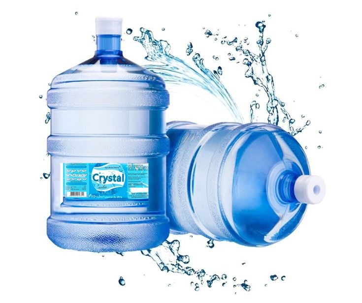 Galão de Água Mineral Cristal de 10 Litros e 20 Litros Retornável ...