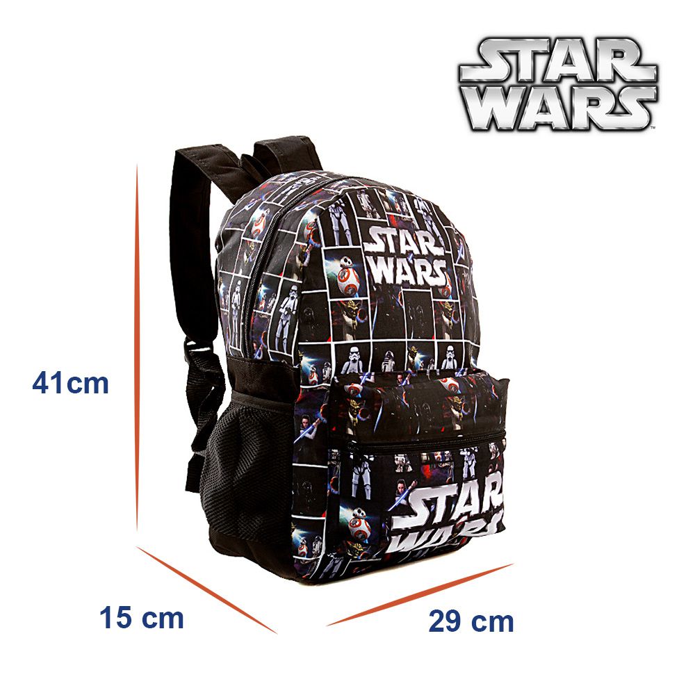 Mochila Escolar Bolsa do Star Wars Preta De Costas - USA Magazine