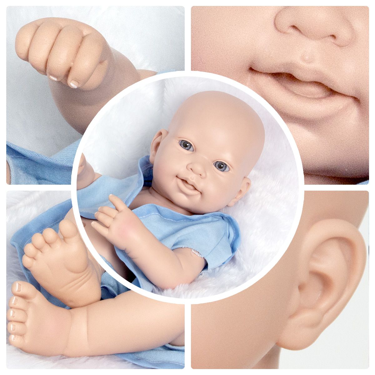 Bebê Reborn Realista Menino Baby Silicone Com Mamadeira