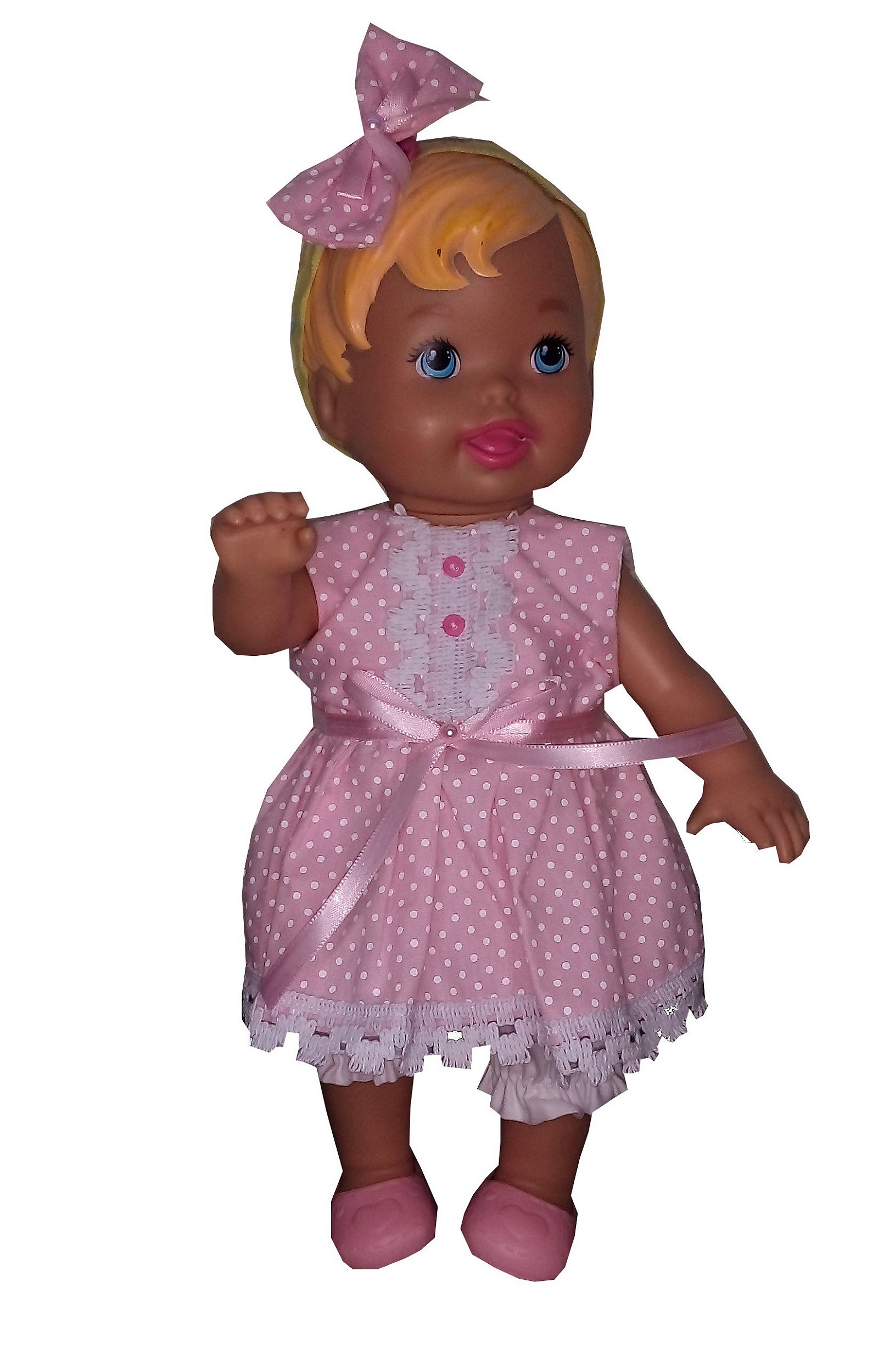 Vestido baby alive roupa de boneca baby alive Pink Floral