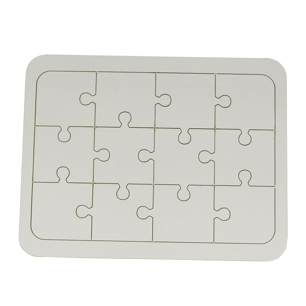 QUEBRA CABEÇA MDF 6 PEÇAS - 9,5X12CM - PERSONALIZADO - Sloop Brindes