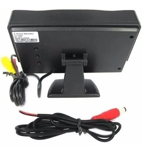 Tela Monitor Veicular 4.3 Vídeo Lcd P/ Camera Ré Dvd Escolar - MB ...