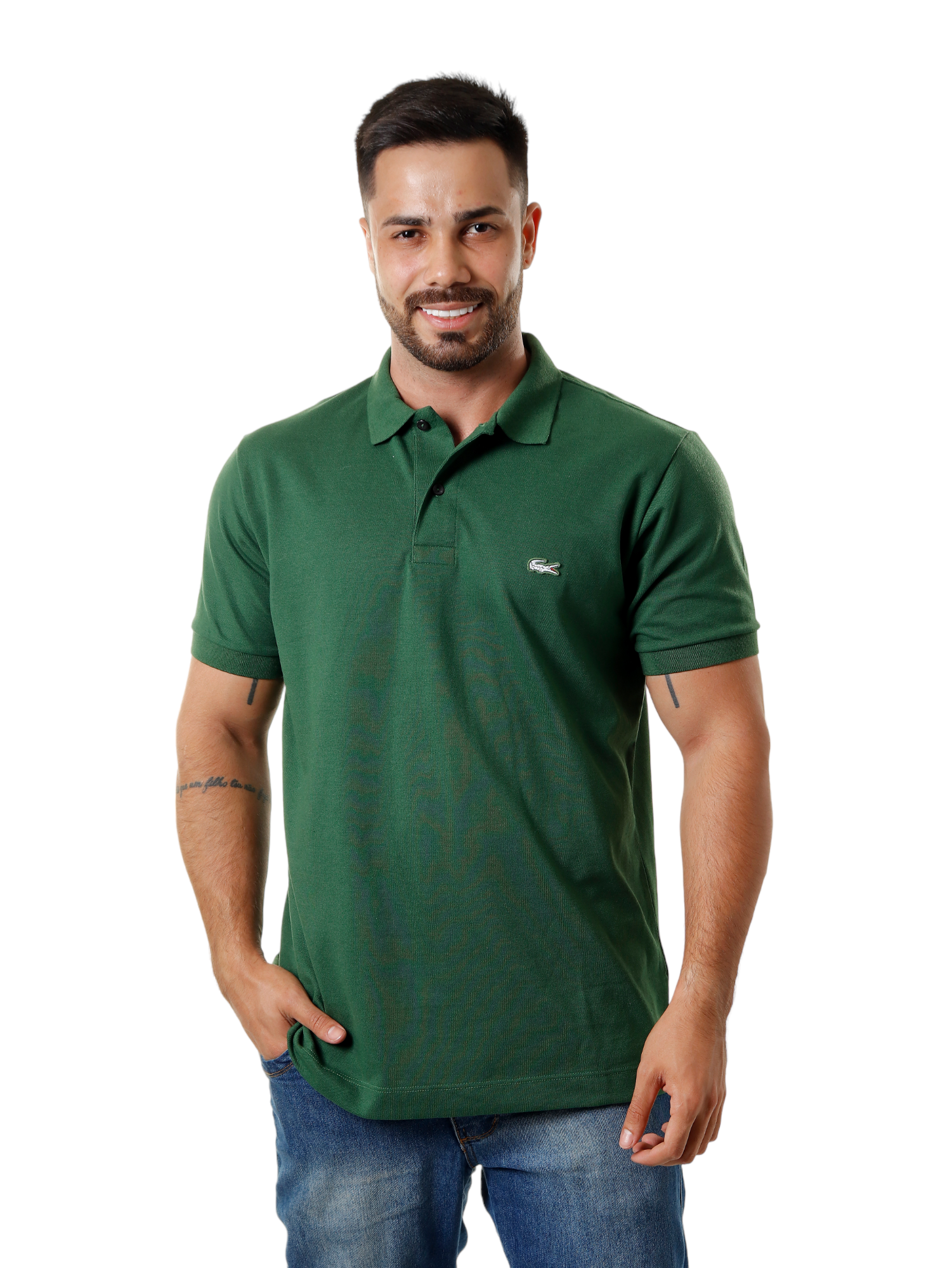 Camisa Polo Lacoste Croc Limited Edition Verde - Gareth | Store Men
