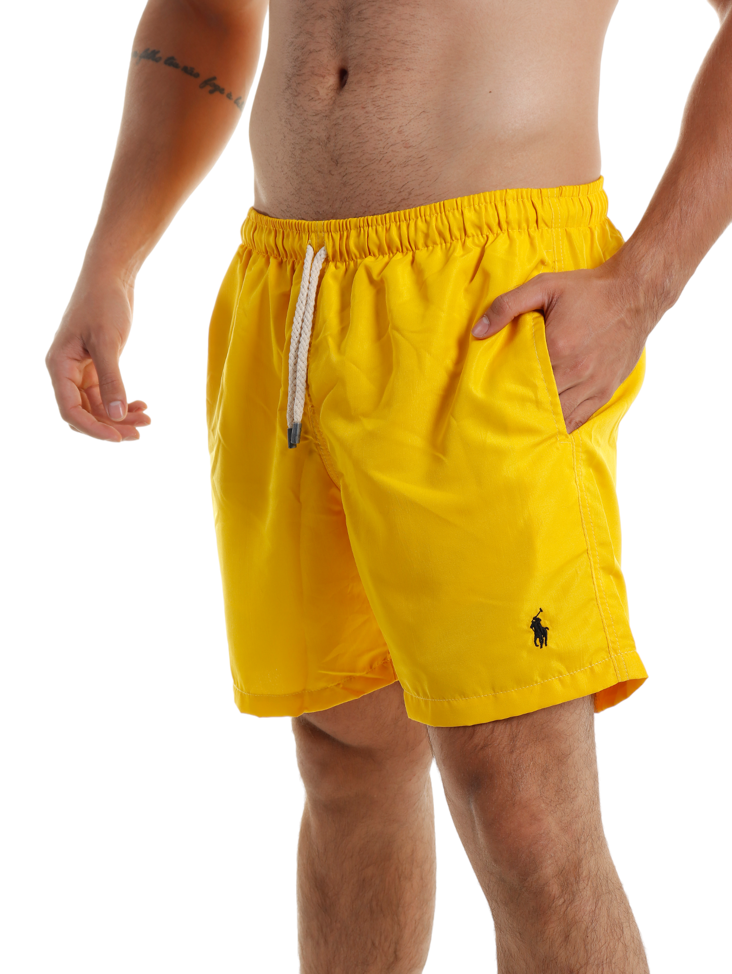 Short Polo Ralph Lauren Masculino Swimwear Amarelo - Gareth | Store Men
