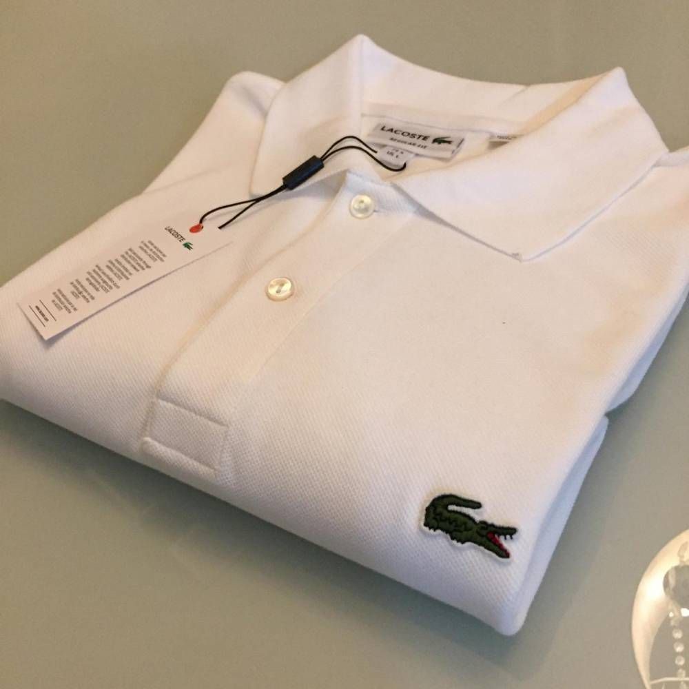 Camisa Polo Lacoste Croc Bordado Branca - Gareth | Store Men