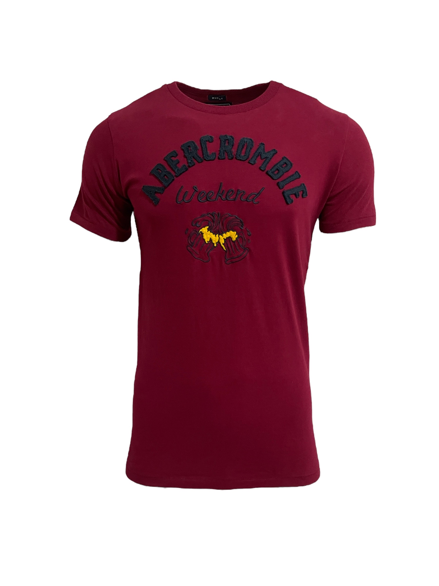 Camiseta Abercrombie Masculina Weekend Vinho - Gareth | Store Men