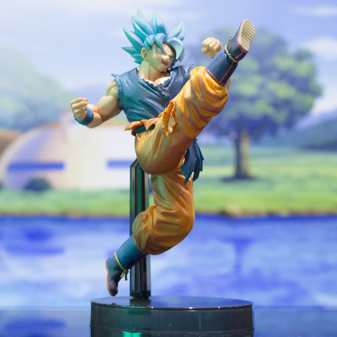 Boneco Goku ssj Blue Super Sayajin Azul Dragon Ball Action Figure