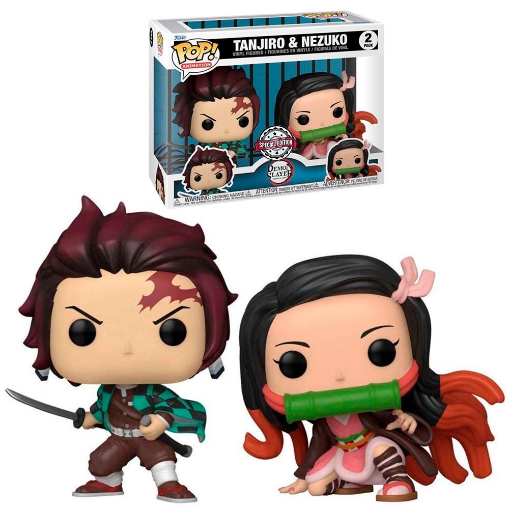 Boneco Funko Pop Demon Slayer Tanjiro Vs Rui 1034