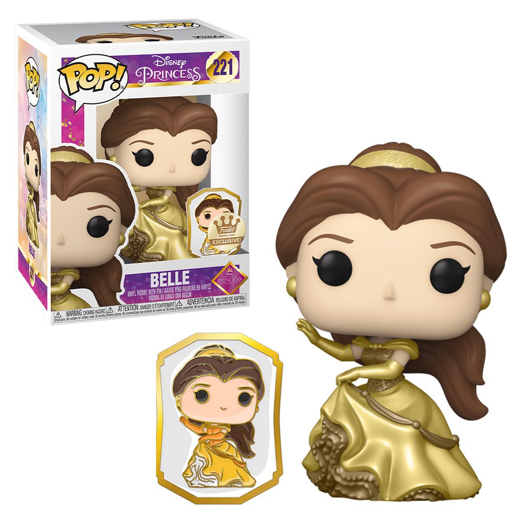 Funko POP! Ultimate Princess Collection - Belle POP & Pin Vinyl