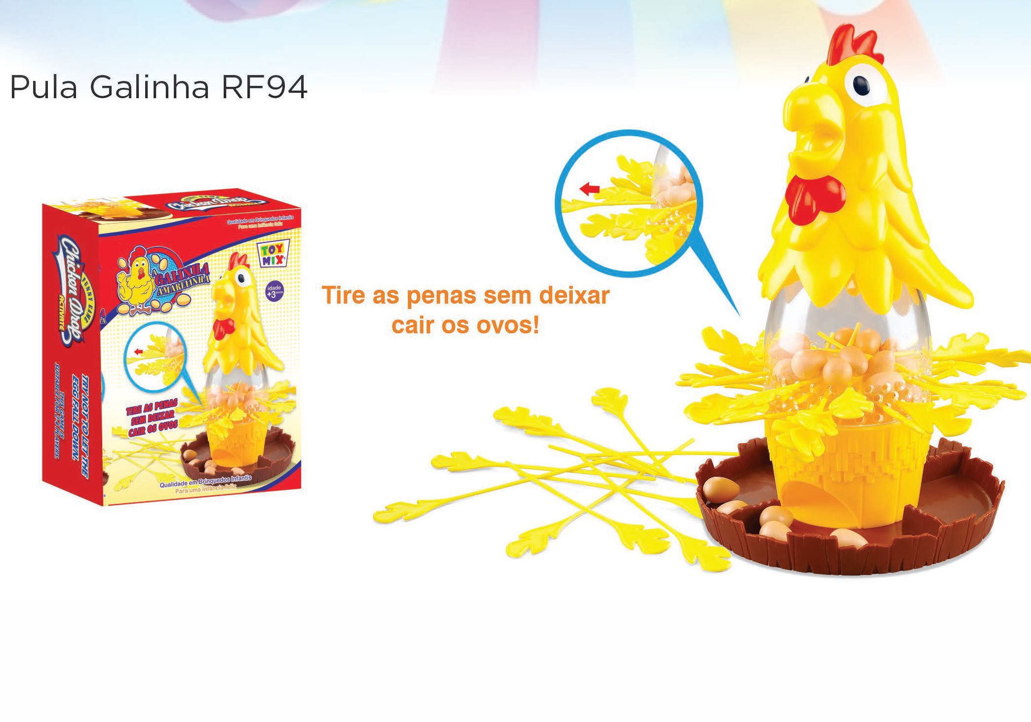 Jogo Pula Galinha Quebra Ovos +5 Anos ToyMix - Toy Mix - Outros Jogos -  Magazine Luiza