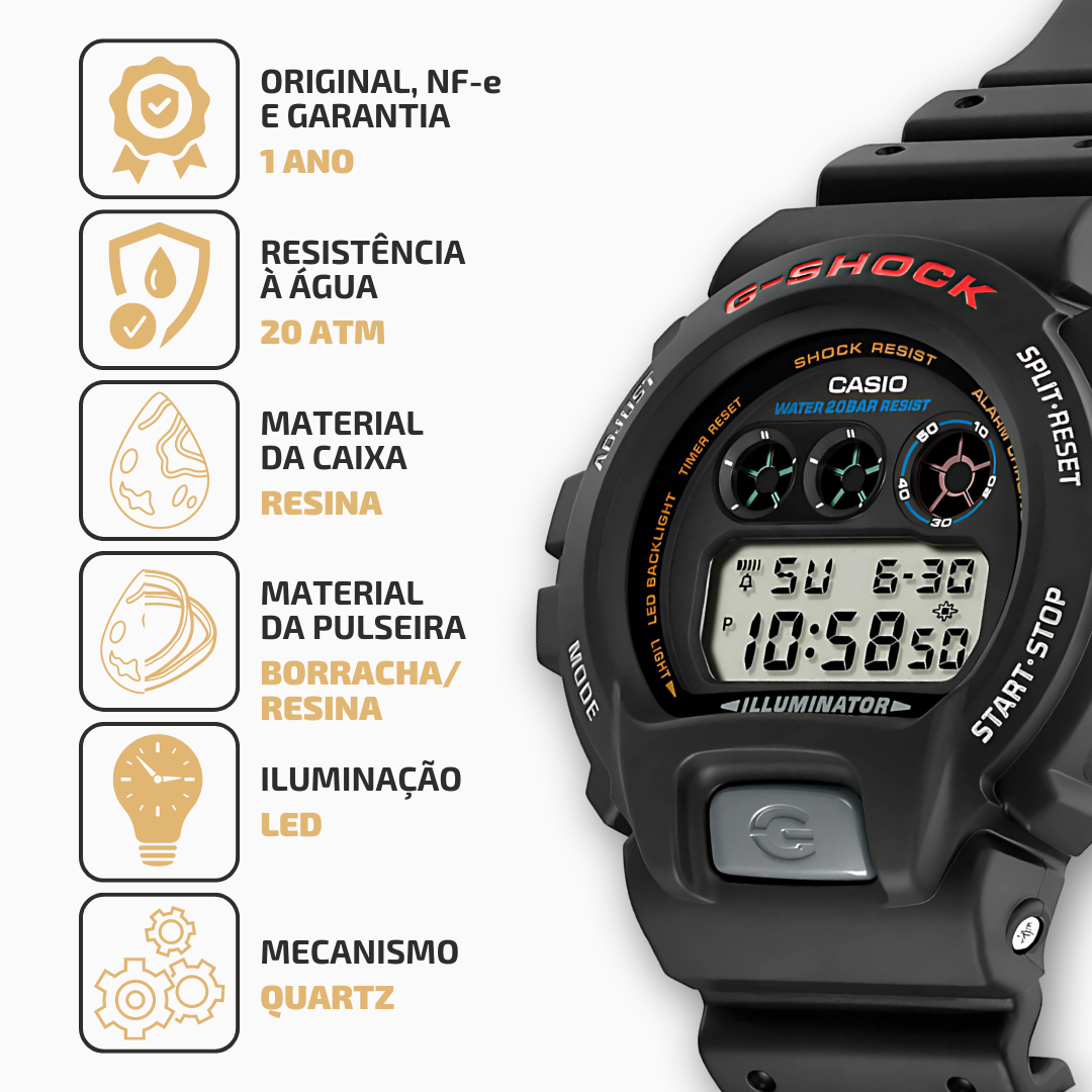 Casio Orologio Sfera Ebbasta per G-Shock DW-6900SFE25-1ER Limited Edition